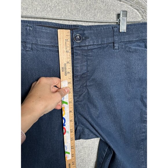 Lee 8 Short Womens Regular Fit Trouser Mid Rise Denim Pants Blue Flex Motion - Picture 11 of 16